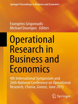 cover image of Operational Research in Business and Economics